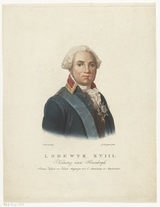 Portrait de Louis XVIII, roi de France - Jan Willem Caspari