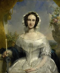 Agatha Petronella Hartsen (1814-78). En toilette de mariée à l