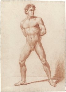 Homme nu debout, les bras derrière le dos - Jan Willem Pieneman