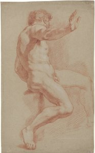 Homme nu assis, profil vers la droite - Jan Willem Pieneman