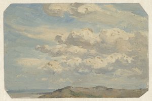 Sommet de dune avec la mer à gauche