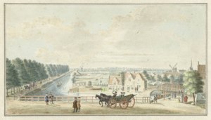 Vue de la digue près de la porte Catharijne à Utrecht - Jan de Beijer