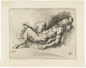 Poêle couchée avec deux grappes de raisin (série: Signorum Veterum Icones II)