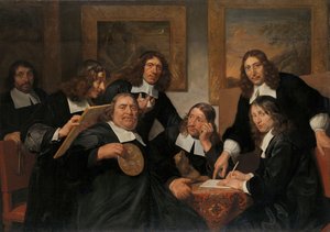 Les gouverneurs de la guilde de Saint-Luc, Haarlem, 1675