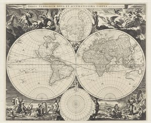 Carte du monde - Jan de Visscher