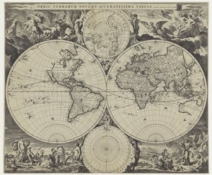 Carte du monde - Jan de Visscher