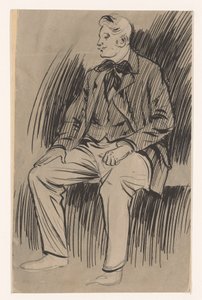Homme assis - Jan de Waardt