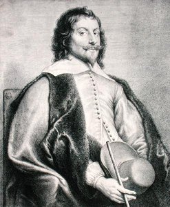 Nicolas Lanier (né en 1588) gravé par Lucas Vostermans - Jan the Elder (after) Lievens