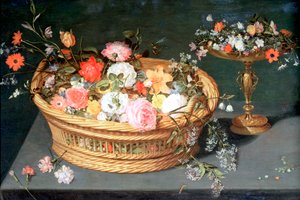 Un panier de fleurs, vers 1590-1625 - Jan the Elder Brueghel