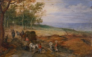 Paysage boisé avec voyageurs - Jan the Elder Brueghel