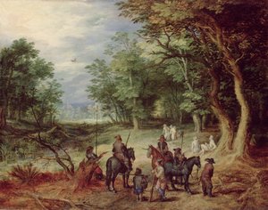 Camp de campagne dans une clairière, 1607
