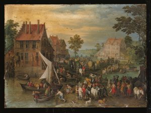 Le retour du marché - Jan the Elder Brueghel