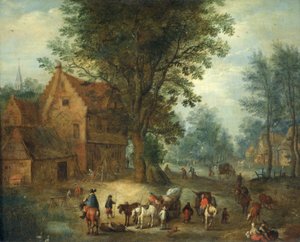 Scène de village, c.1640-60