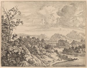 Vue du Rhin - Jan van Aken after Herman Saftleven