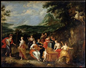 Pallas Athéna et les Muses, années 1630 - Jan van Balen