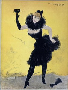 Carnaval, couverture de « Revue illustrée » - Jan van Beers