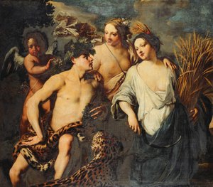 Sine Cerere et Baccho friget Venus, 1645 - Jan van Bike Miel