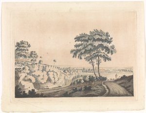 Paysage avec un château sur une colline - Jan van Call (I) (possibly)