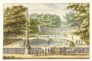 Amphithéâtre à Clèves, vu vers le sud