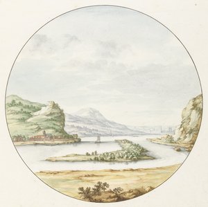 Vue sur le Rhin à Hammerstein - Jan van Call (I)