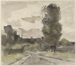 Paysage avec chemin - Jan van Essen