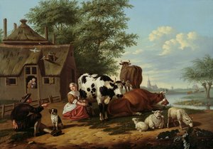 Bétail dans un pré
