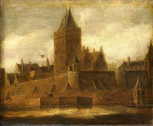 Vue du Valkhof à Nimègue - Jan van Goyen (manner of)