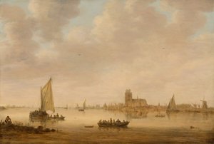 Vue de Dordrecht depuis le Dordtse Kil, 1644