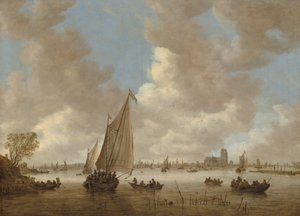 Vue de Dordrecht depuis le nord, début des années 1650