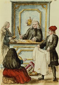 Une vente aux enchères - Jan van Grevenbroeck