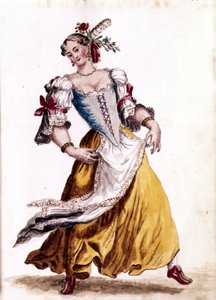 Danse vénitienne. Dessin à l
