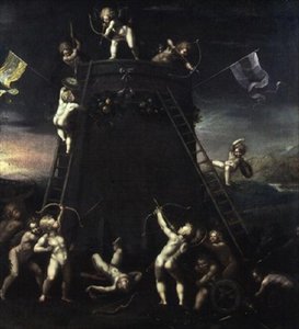 La guerre des Cupidons - Jan van Hoey