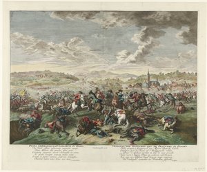 Combat de cavaliers en Italie du Nord, ca. 1702-1703 - Jan van Huchtenburg