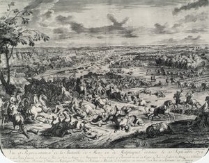 La bataille de Malplaquet le 11 septembre 1709