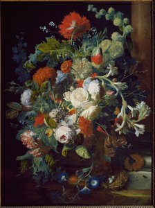 Nature morte. Panier de fleurs - Jan van Huysum
