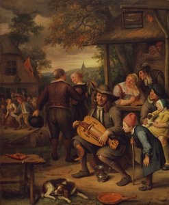 Le joueur de vielle - Jan van Kessel