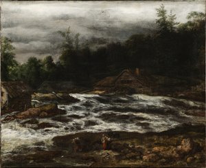 Paysage de montagne avec cascade