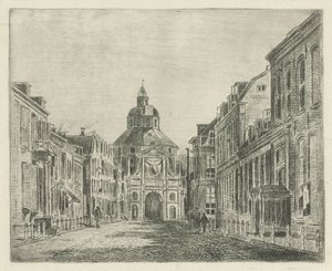 Vue de la porte Wittevrouwen à Utrecht - Jan van Lokhorst