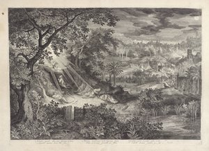Paysage avec le Christ au jardin de Gethsémani - Jan van Londerseel