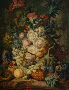 Nature morte avec fruits et fleurs