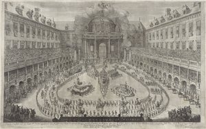 Carrousel dans la Hofburg à Vienne - Jan van Ossenbeeck