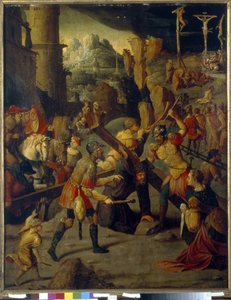 Épisode de la Passion du Christ : calvaire - Jan van Scorel
