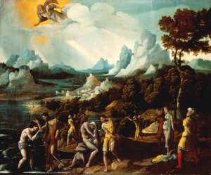 Le baptême du Christ - Jan van Scorel