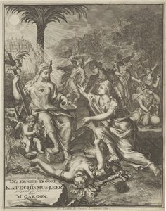 Page de titre pour : M. Gargon, Le seul réconfort, 1713 - Jan van Vianen
