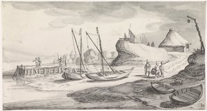 Bateaux sur une rive de rivière