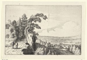 Vue sur une vallée (Landschappen, Amenissimae aliquot requculae) - Jan van de Velde (II)