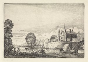 Bateau de plaisance dans un fossé - Jan van de Velde (II)