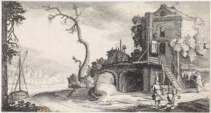 Deux fauconniers près d