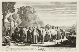Terre, plaque 1 des Quatre éléments - Jan van de Velde II