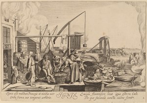 Feu - Jan van de Velde II after Willem Buytewech